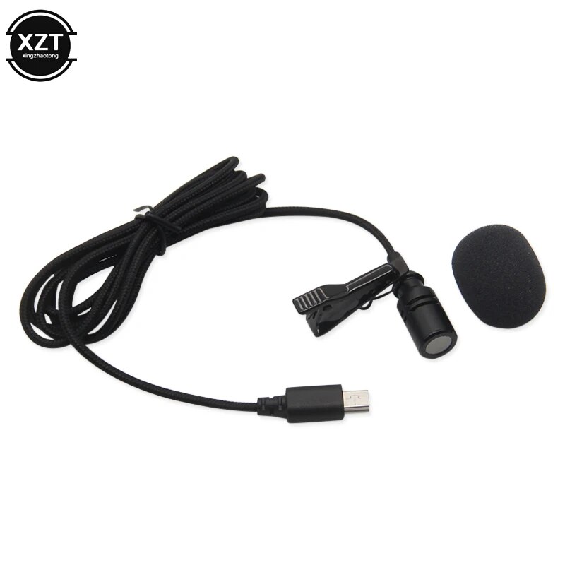 Camera Mini USB Microphone Lapel DV Lavalier Mic Portable External Stereo Microphones for Gopro Hero 3 3+ 4 Action Camera. 