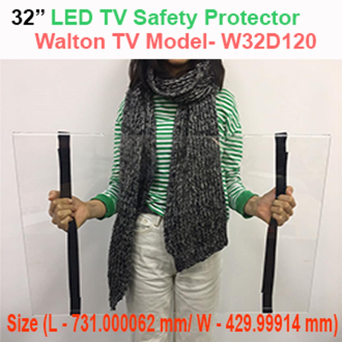 TV SCREEN PROTECTOR (Model W32D120 (813mm) WALTON 32 Inch HD ANDROID TV /TV PROTECTOR/TV SCREEN SAFETY GUARD/TV SCREEN SAFETY PROTECTOR/TV SAFETY GUARD/TV SCREEN GUARD/LED TV SACREEN SSAFETY PROTECTOR/EYE PROTRECTOR GLASS.