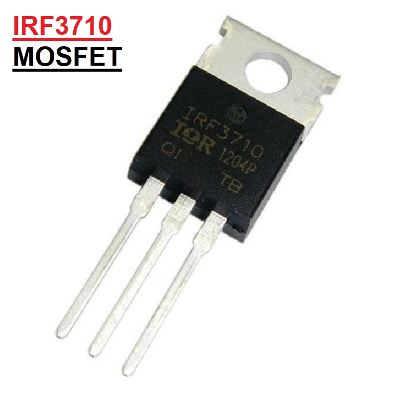 IRF3710 MOSFET 100V 57A N-Channel A Class IRF 3710 Power MOSFET Transistor TO-220 Package IC Electronic Components Electrical Circuitry & Parts. 
