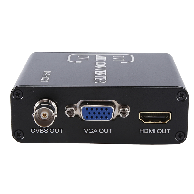 5MP 2MP 720P 1080P AHD TVI CVI to HD VGA Converter Switch US Plug. 
