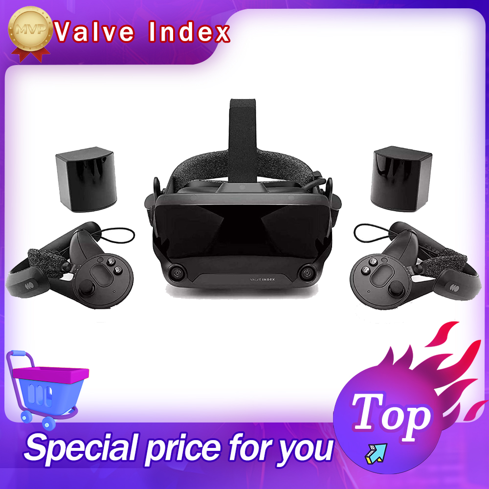 Valve Index Full VR Kit Latest Release Includes Headset Base Stations Controllers
