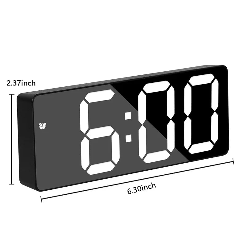 Modern Simplicity LED Digital Wall Clock Temperature Display Brightness Alarms Clock Wall Clock for House Home Office Decoration. 