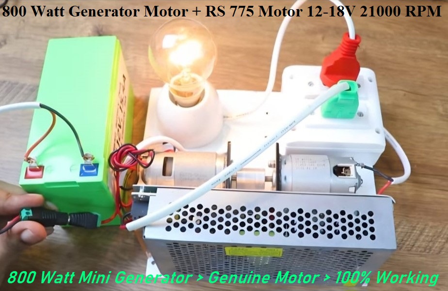 800W Generator Motor TP 7912-81 DC 230V CLASS 180 2022 11 28 Dynamo Generator Motor 230V+ADRS 775 DC Motor 12V-18V, 21000 RPM 5mm Shaft Front and Back End Ball Bearing Motor-Combo-Real Experiment. 