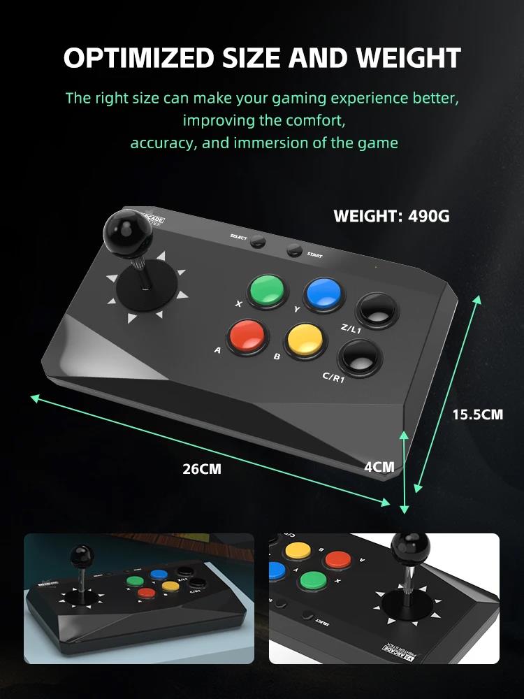 DATA FROG Y3 Arcade 4K Video Game Console with Game Arcade Keyboard Built-in 20000 Games Stick For PS1/FC/GBA Retro TV. 