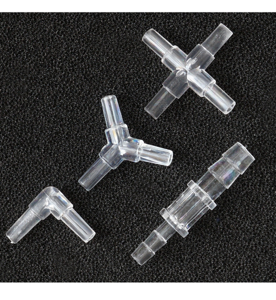 Breast pump accessories 4MM air pipe adjustable Crystal Y-type tee / Crystal 4-way / Crystal right angle two-way / Crystal 8MM to 4MM connector -1pcs. 