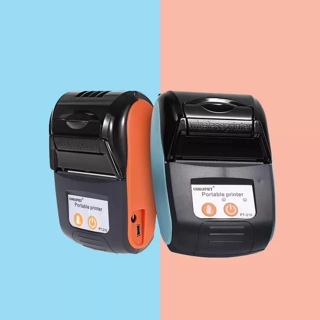 Portable POS Printer 58mm 2 inch Thermal Receipt Printer Bluetooth Pocket Printer | Cash Drawer Compatible | Support iOS, Android, Computer, Laptop | POS Printer for Restaurant Bill, Ticket, Token, Label Printing. 