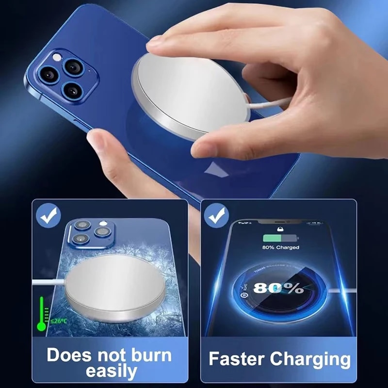 For Magsafe Original 30W Magnetic Wireless Charger For Apple iPhone 14 13 12 11 Pro Max X XS XR 8 Plus Fast Charging Accessories. 