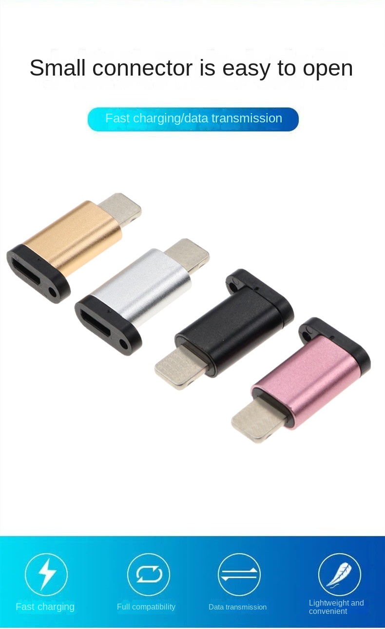 USB type C to lightning converter. 