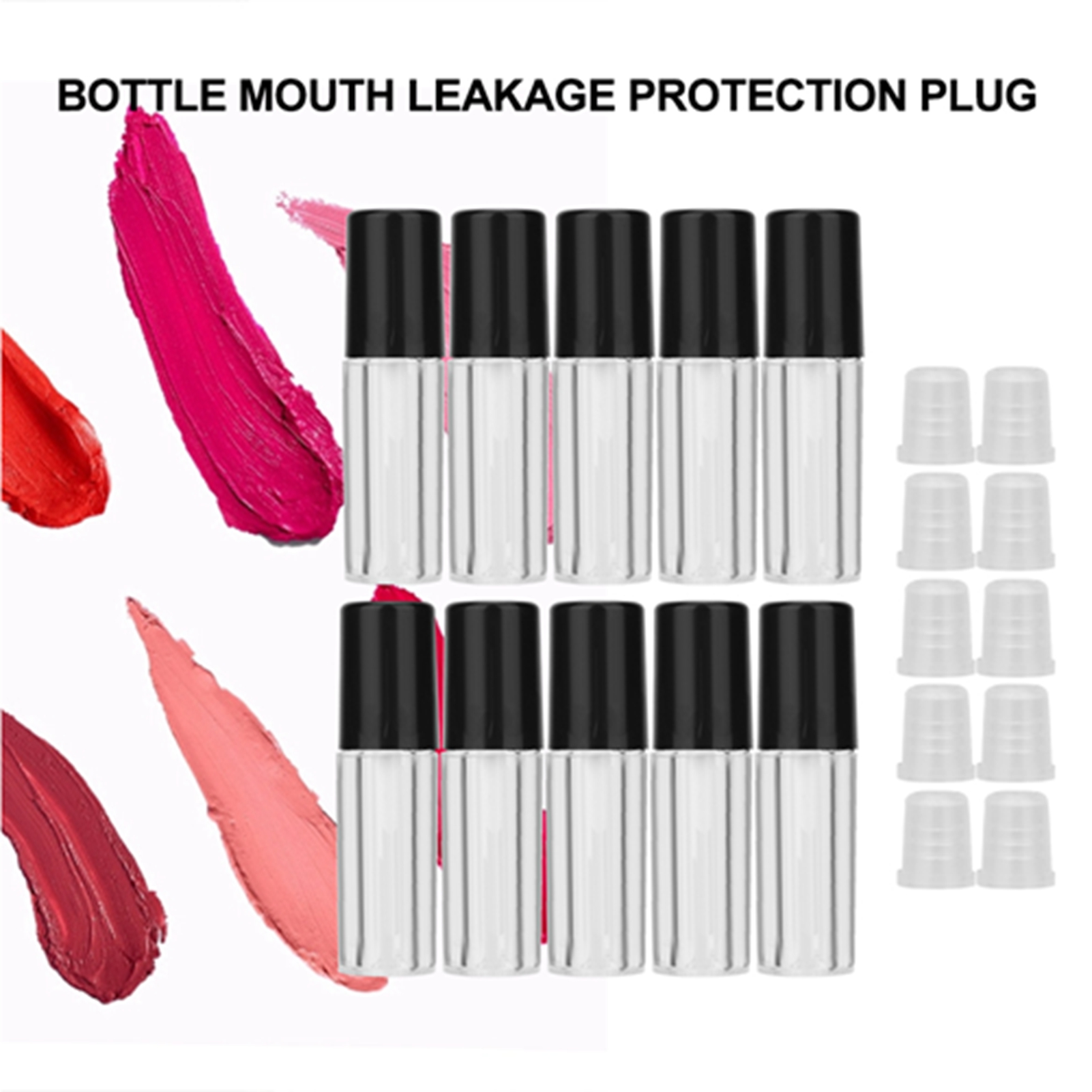 1.5ml Mini Lip Gloss Tubes Stick DIY Container Empty Bottles. 