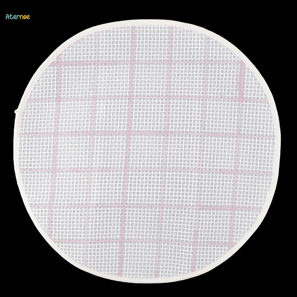 Latched Carpet Canvas for Carpets, Rug Canvas, Latch Hook Canvas, 45 Cm Round Shape. 