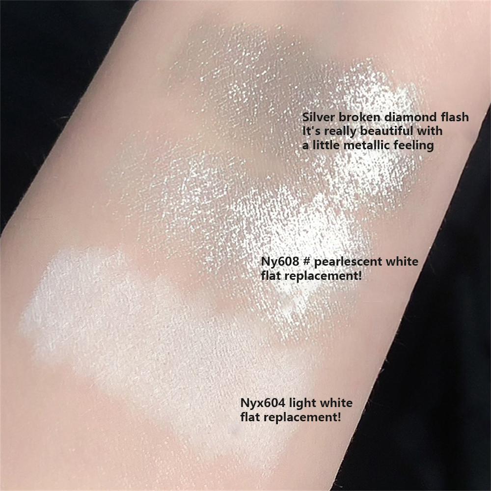 3 Colors Eyeshadow Stick Matte Lasting Pearlescent White Shimmer Lying Silkworm Highlighter Eyeliner Glitter Eye Shadow Makeup Lateil. 