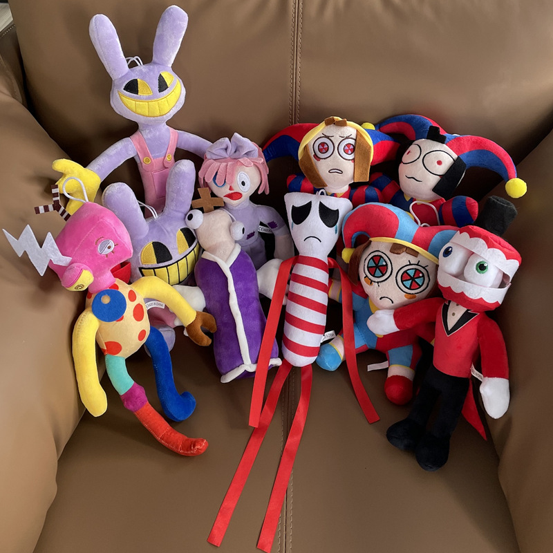 1Pc The Amazing Digital Circus Plush Doll Pomni Jax Rafatha Gangle Caine Zooble Kaufmo Kinger Circus Stuffed Plush Doll Kids Toy