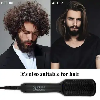 Electric Straight Hair Comb Negative Ion Led Electric Fast Beard
