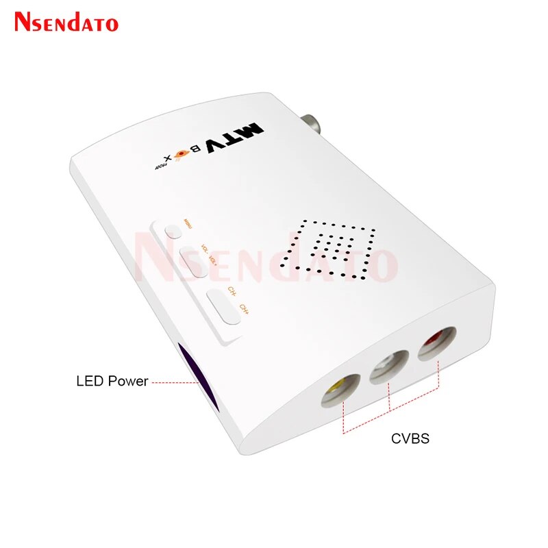 MTV Box AV To VGA TV Receiver Tuner 1080P External LCD CRT TV Tuner Set Top Box With Remote Control for HDTV Computer Monitor. 