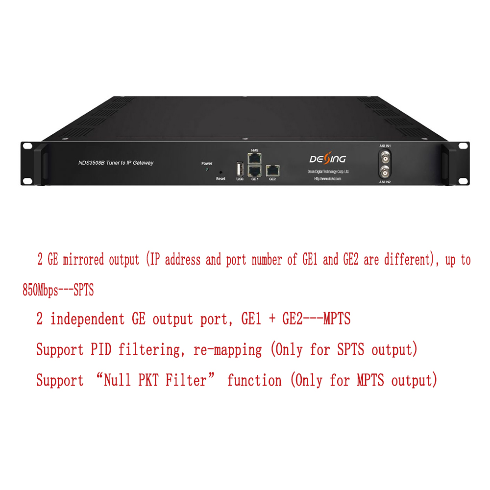 16-Way Tuner To IP Gateway,Front-End Equipment Of TV System. 
