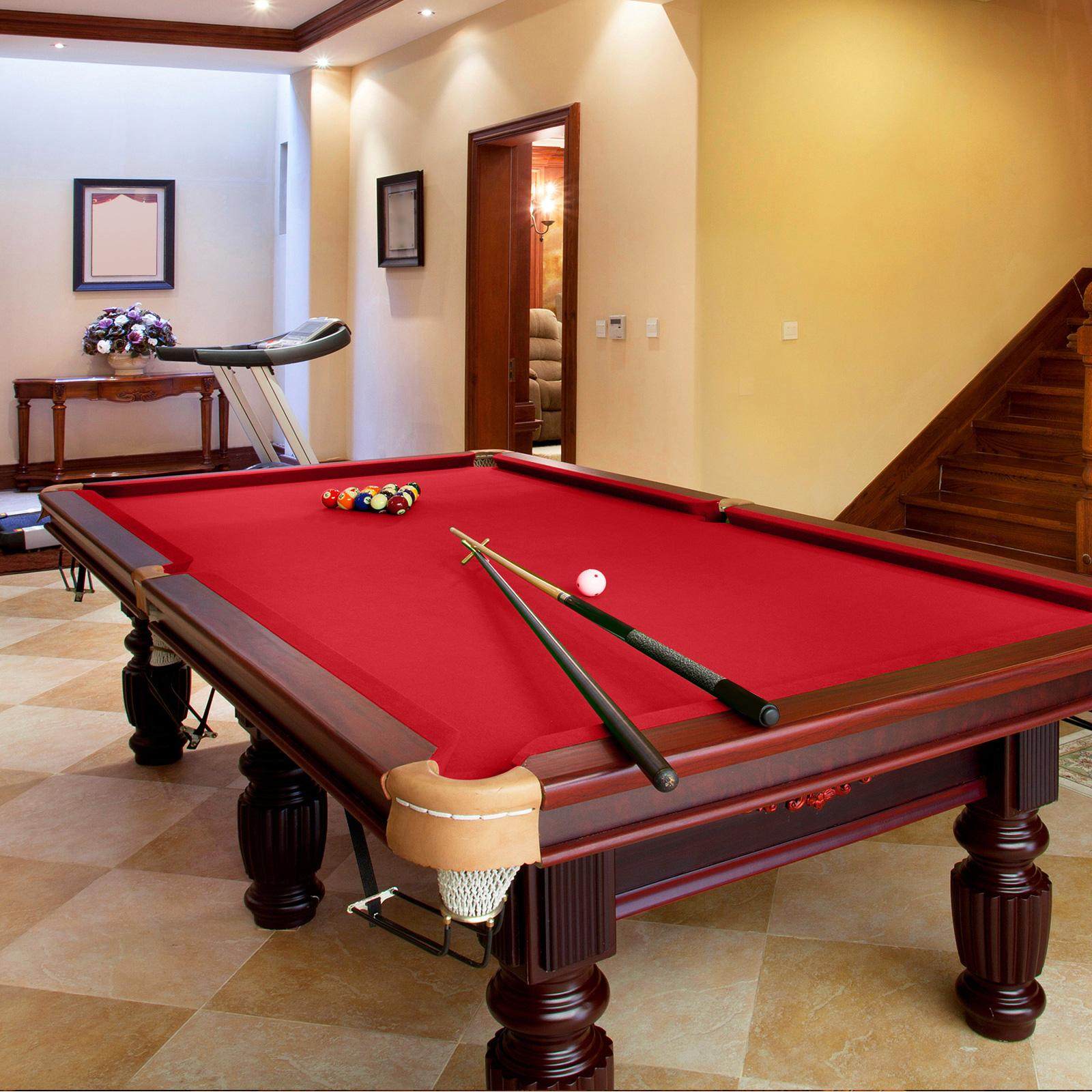 Wool Blend Billiard Cloth Pool Table Felt for 7' 8' 9' Pool Table Pre Cut Bed & Rails. 