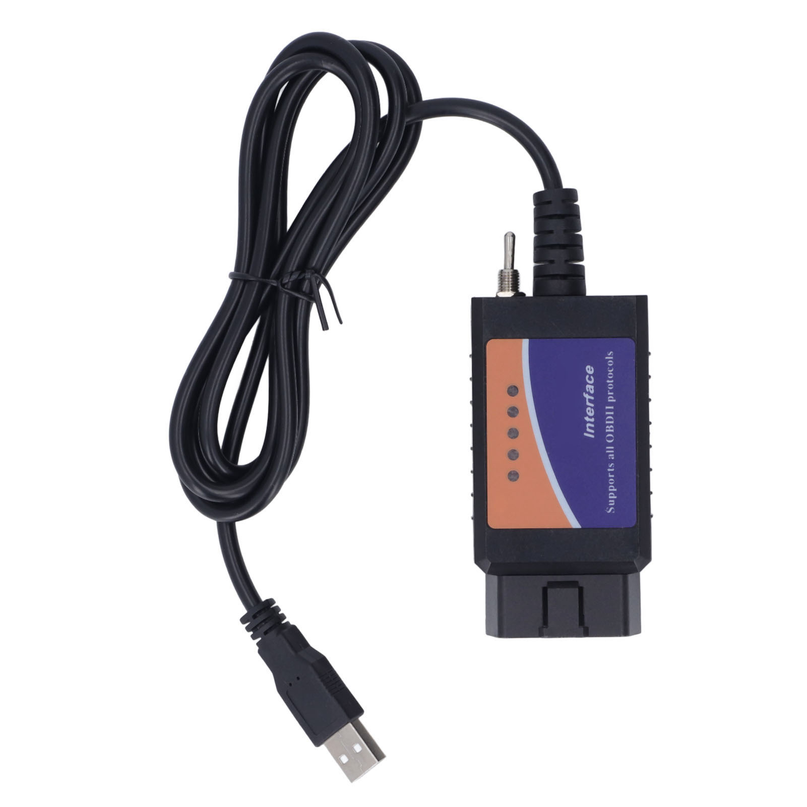 OBD2 Scanner, Portable for FORScan USB Cable Connection Fast Diagnosis Support OBD2 Protocol Car Diagnostic Tool for Vehicle. 