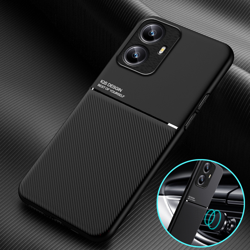 For Realmi C55 5G Case Leather Texture Magnetic Holder Phone Case For RealmeC55 Realme C55 C 55 55C 5G RMX3710 6.72 Bck Cover