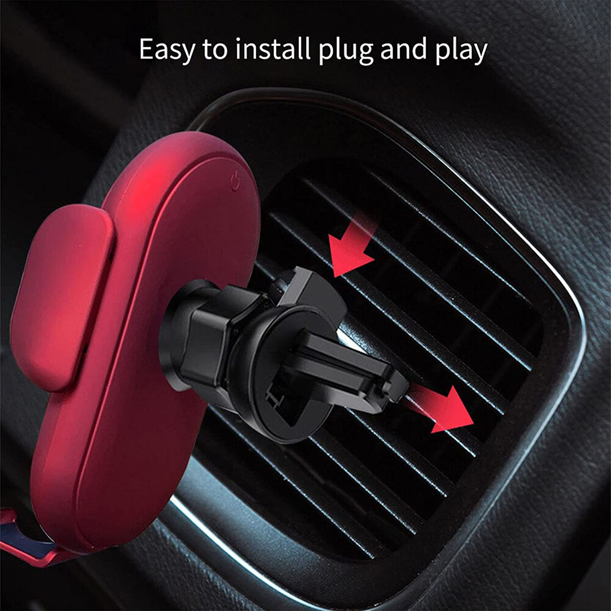 Car Wireless Charger Phone Holder 10W Charging,for All Phones(Yellow)