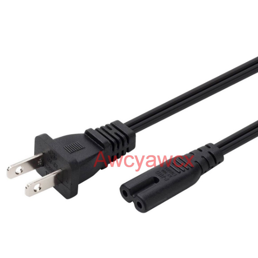 AC cable 100V-240V power PS4 PS3 PS2 Adapter Cord 150cm 1.5M 2 Prong C7 Laptop Lead 3 Pin Charger HP printer Converters. 