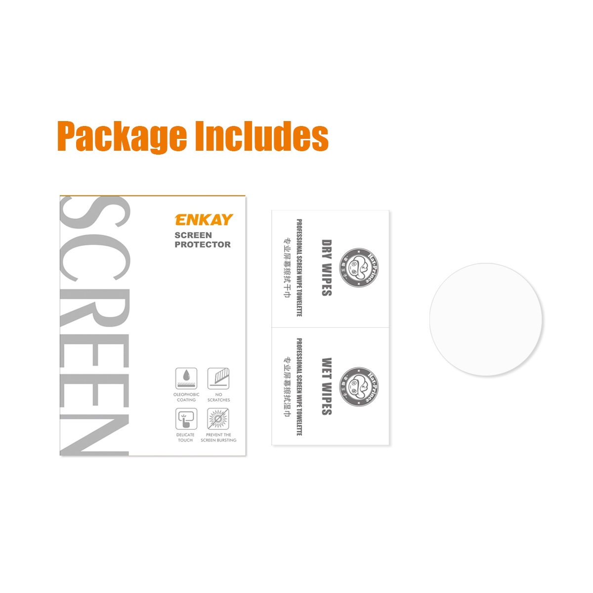 (COD)1 PCS For Samsung Galaxy Watch5 44mm ENKAY 0.2mm 9H Tempered Glass Screen Protector Watch Film