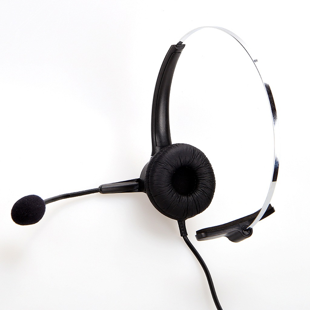 The new head-mounted operator, agent telephone, crystal head, telemarketing headset, operator, outbound call, customer service call. 