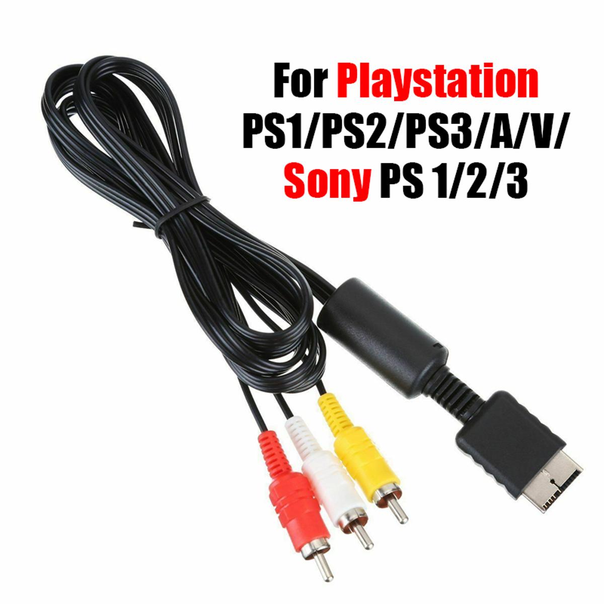 【FUPANG】3rca Adapter Av Cable Audio Video For Ps2 Ps3 Multimedia Audio Cable. 