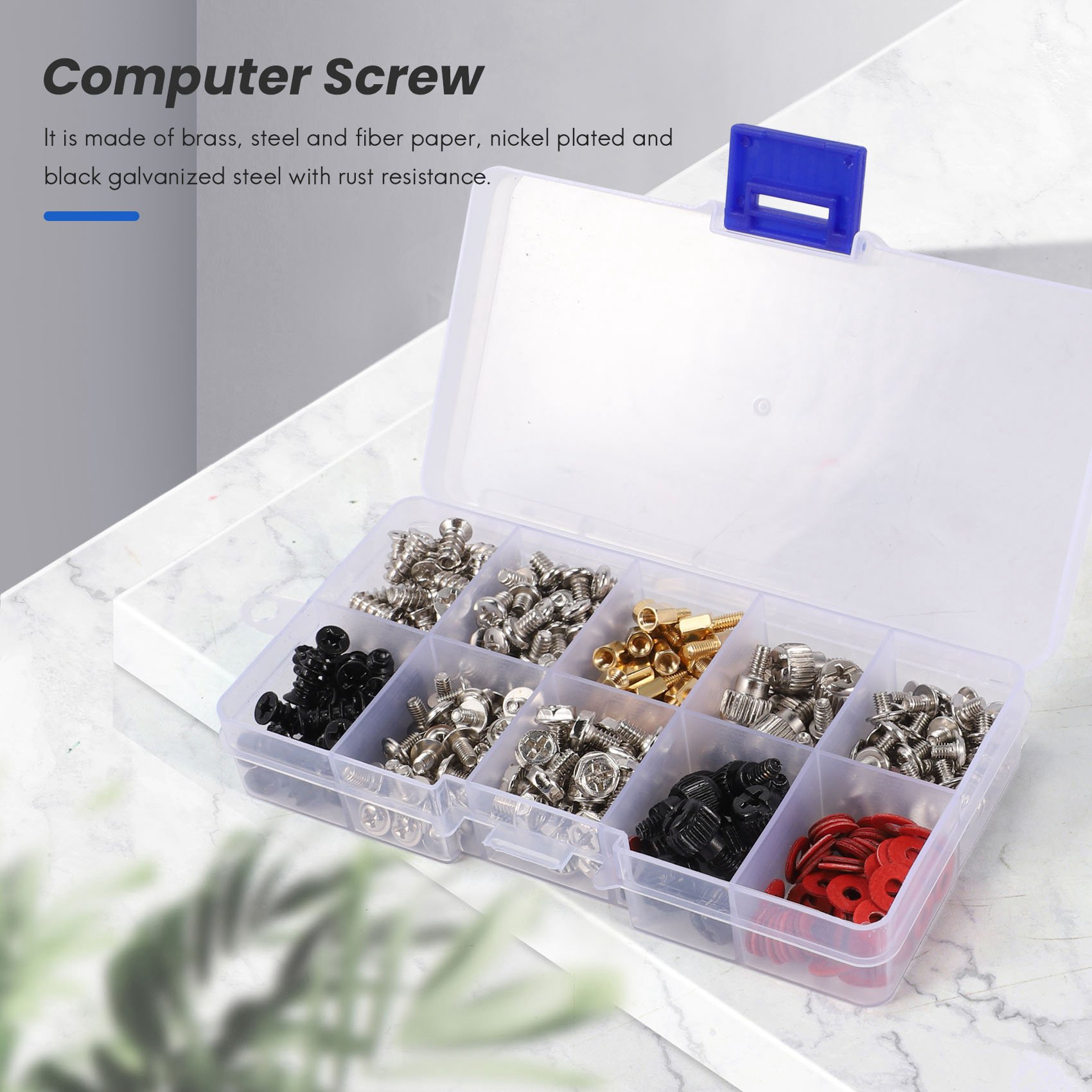 360PCS Personal Computer Screw,Pc Case Screws,Motheoard Standoffs. 