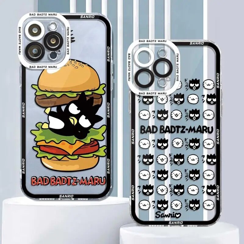 Bad Badtz Maru For iPhone 14 11 12 13 Pro Max XS XR X 7 8 6 6S Plus Silicone Clear Cover Print Frame Funda. 