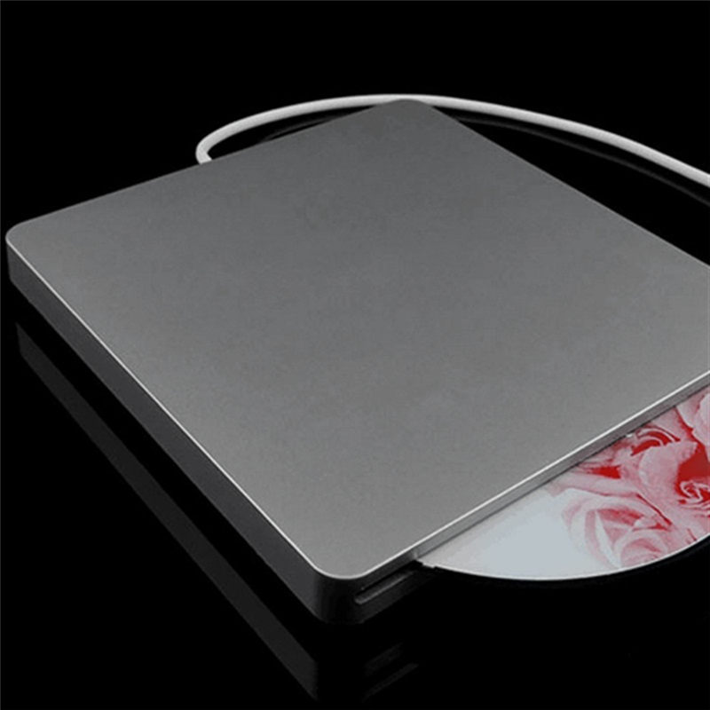 External DVD Drive USB 2.0 Portable DVD Drive DVD Burner for Laptop Macbook Pro Air Windows 7/8/10 Silver. 