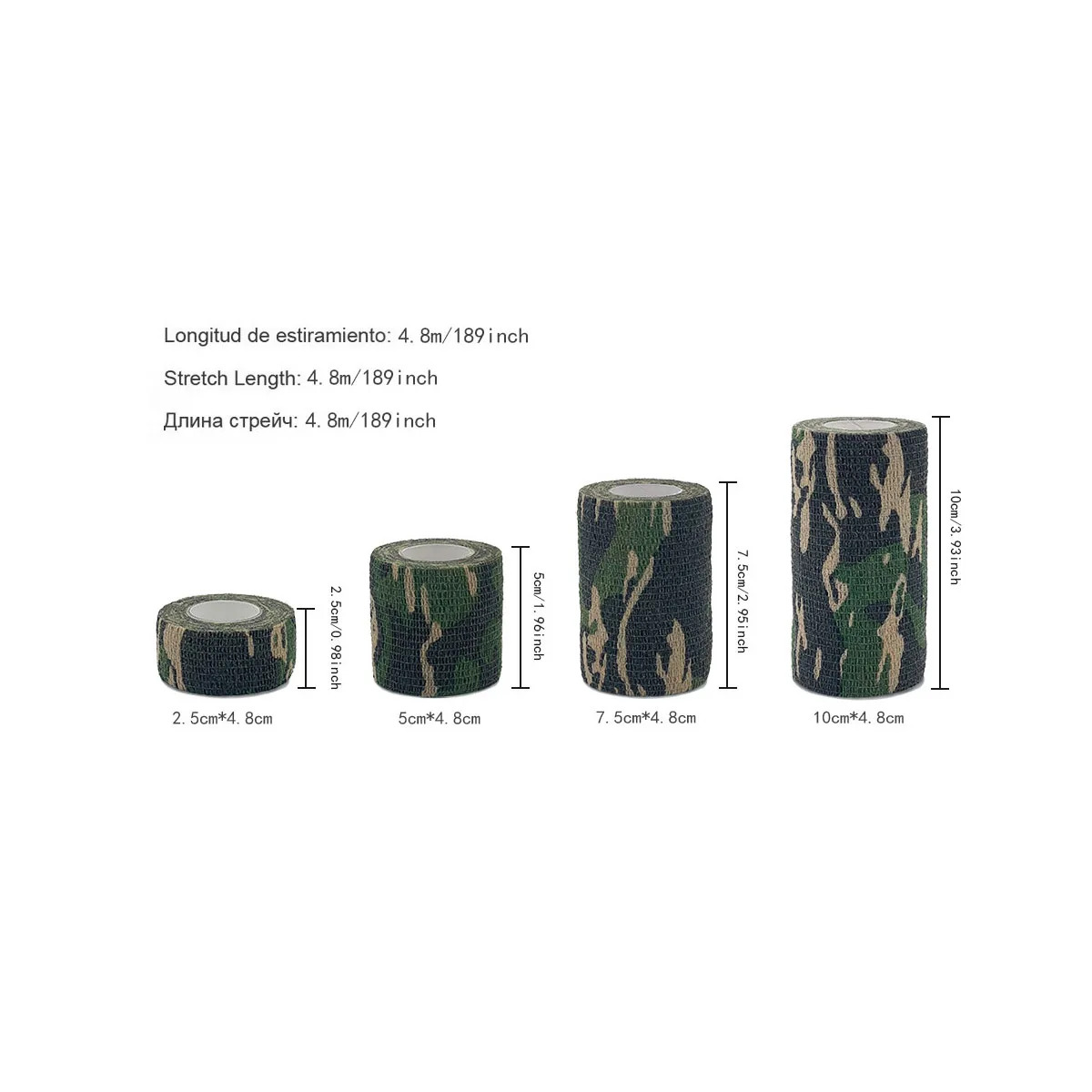 【Xiaofeng】New army Camouflage Elatic Tape elf Adheive port Protector Ankle Knee Finger Bandage. 