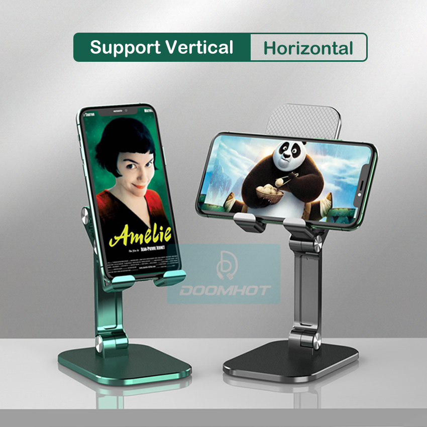 DoomHot Phone Holder Premium Universal Phone Stand Portable Adjustable Angle Folding Smart Phone Stand Dock Holder. 