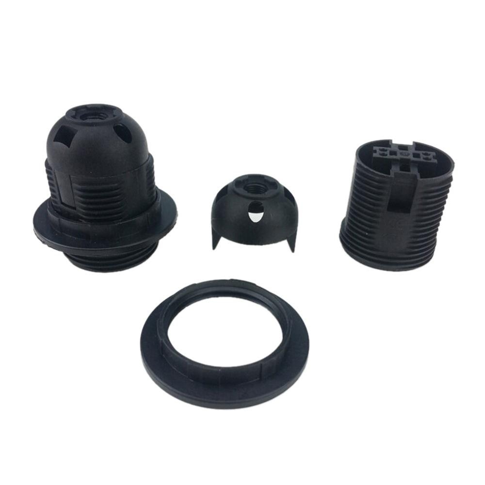【VisioN Shop】1PC 250V 4A E27 Light Bulb Plastic Full Screw Lamp Holder Socket Lampshade Ring for E27 Light Bulb White