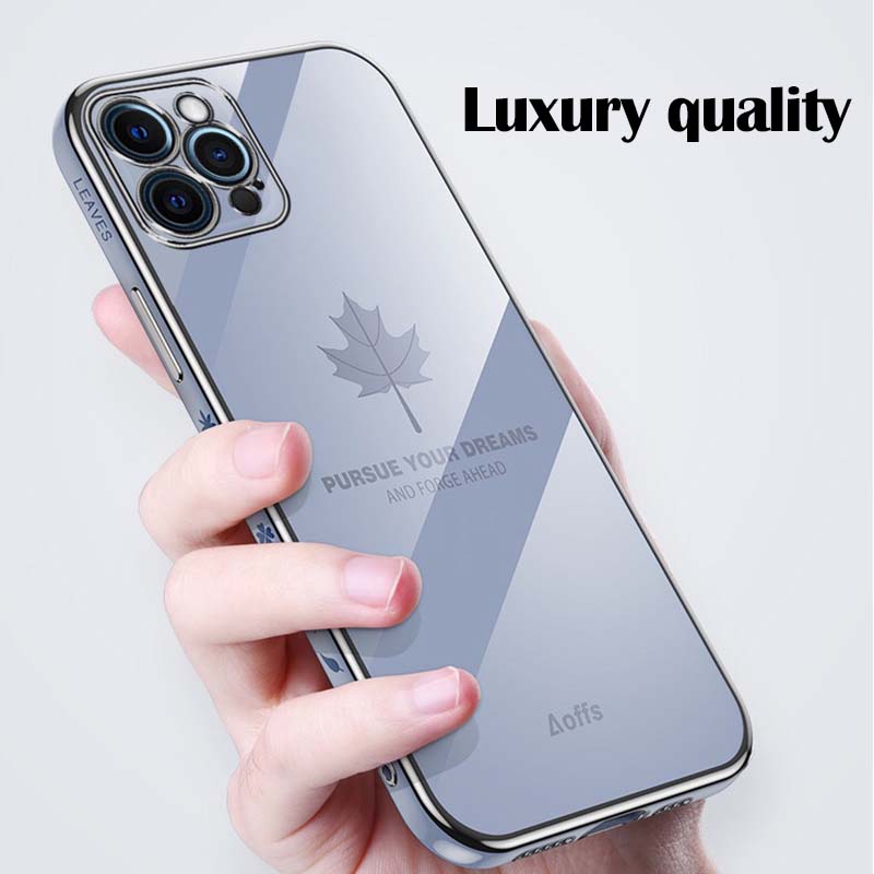 Phone case For Lenovo K12 Note Back cover Soft Shining Maple Leaves Design Cover For Lenovo K 12 Note Cover cases. 