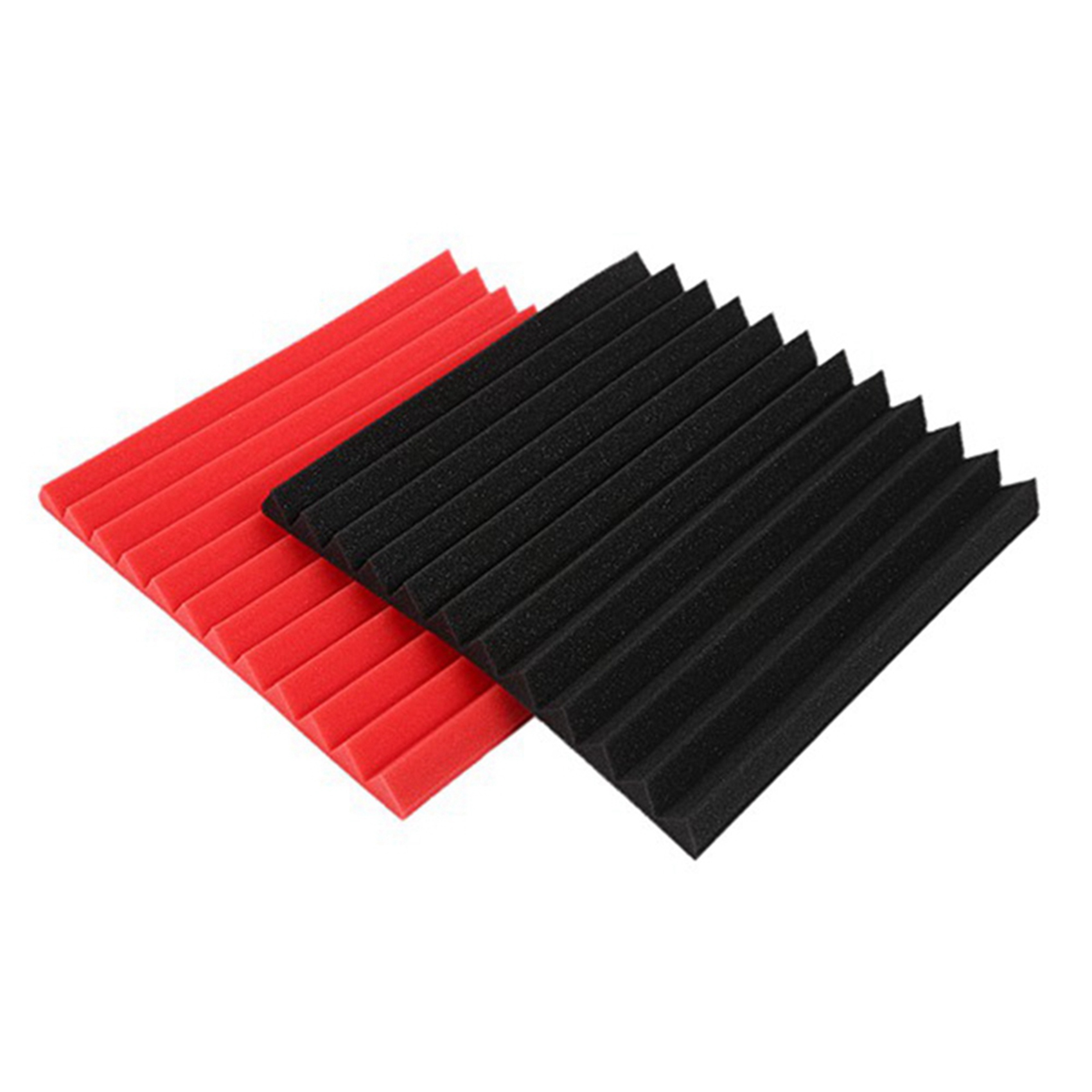 96 Pcs Sound Insulation Board Acoustic Panel Studio Foam Wedge Fireproof Soundproof Cushion Wall Board,2.5 x 30 x 30cm. 