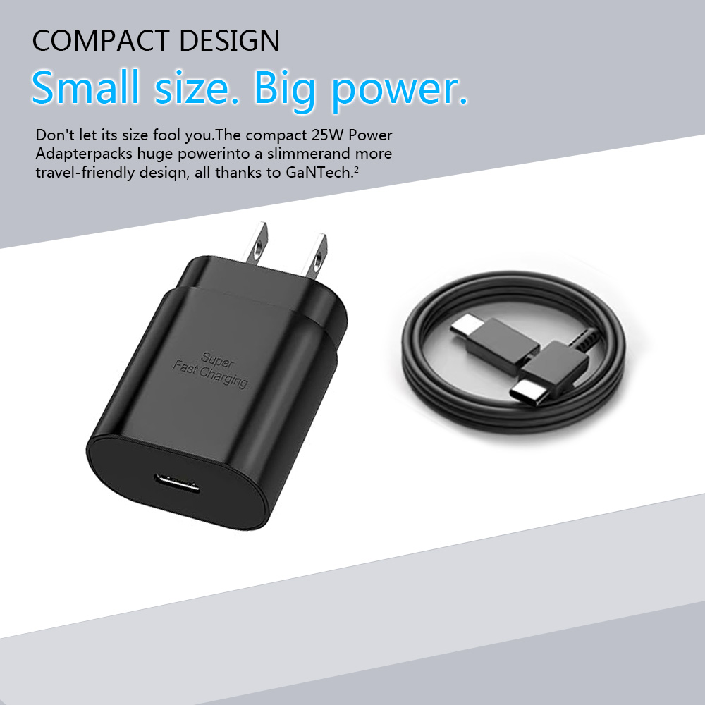 PD 25W Charger For Samsung Galaxy A55 A35 A25 A15 A54 A34 A24 A14 A13 A53 A33 A52 A51 A50 A04S Super Fast Charging Wall Adapter. 