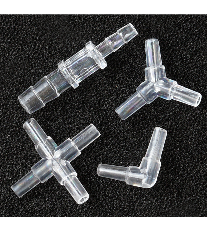 Breast pump accessories 4MM air pipe adjustable Crystal Y-type tee / Crystal 4-way / Crystal right angle two-way / Crystal 8MM to 4MM connector -1pcs. 