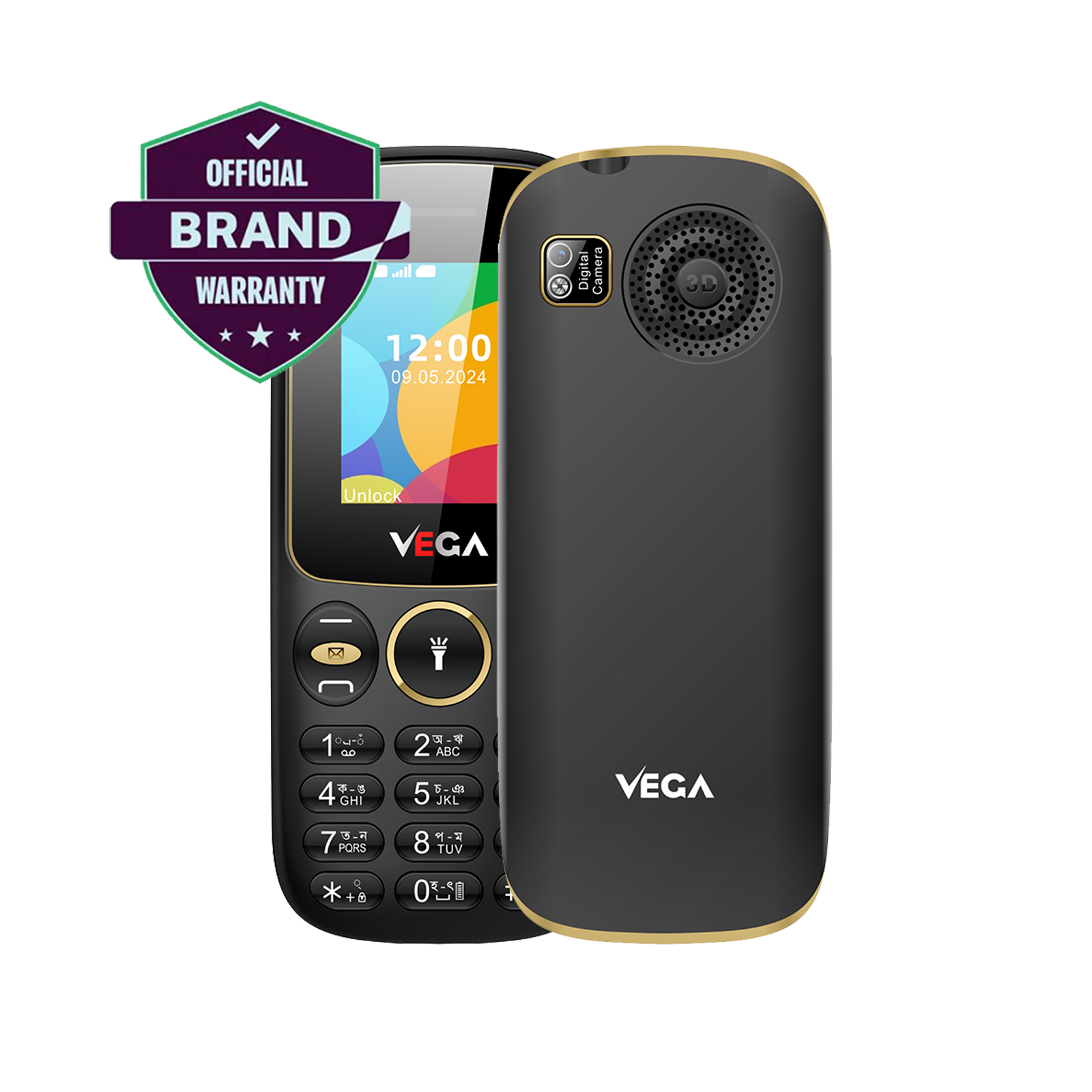 Vega V12 ultra 1800mah Feature Button Mobile Phone