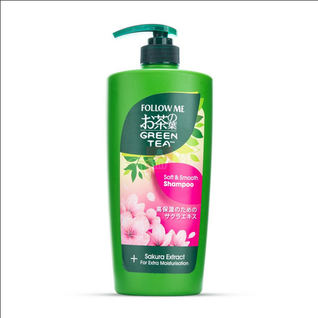 Follow Me Green Tea Soft & Smooth Shampoo 650ml