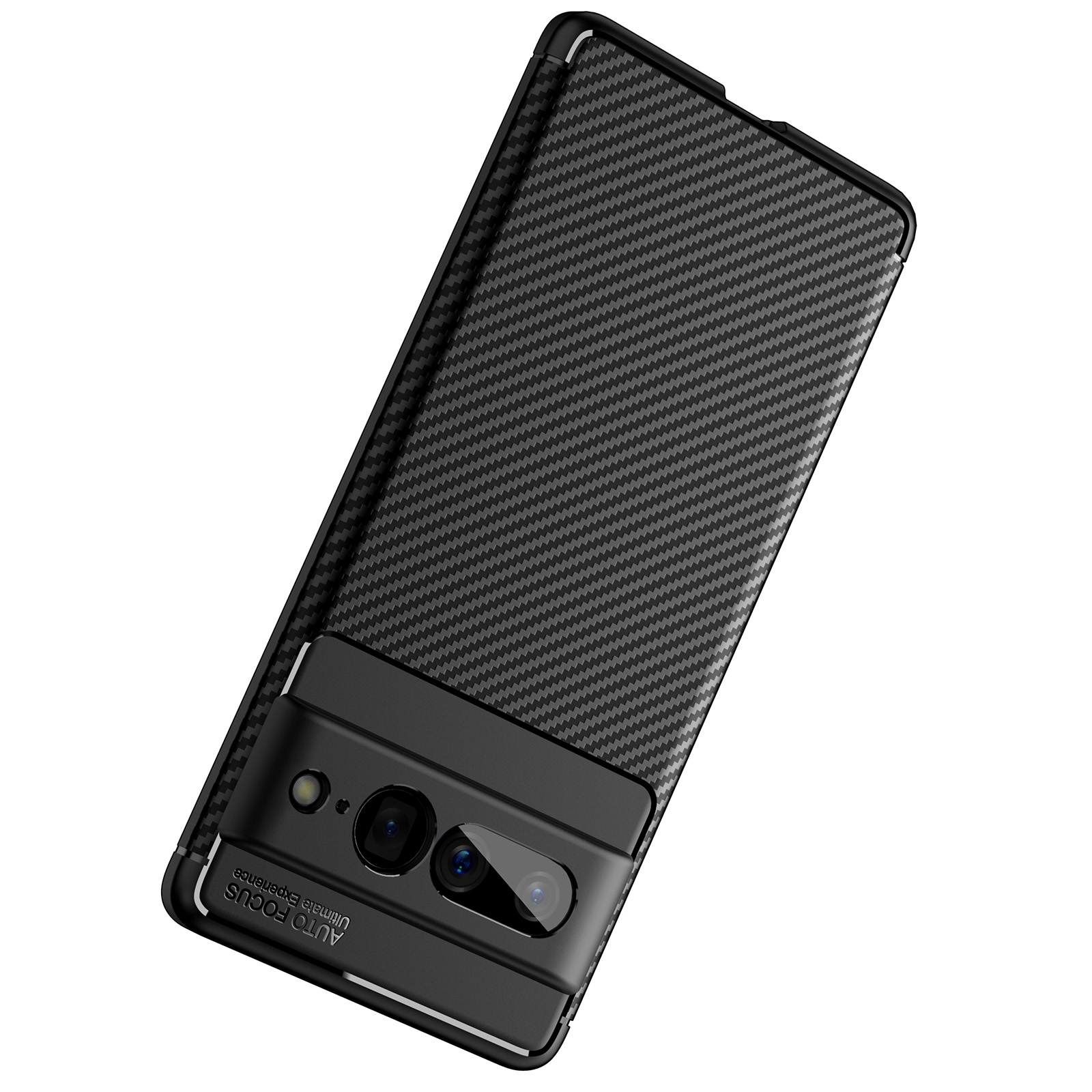 Phone Case For Google Pixel 7 Pro Carbon Fiber Texture Shockproof TPU Phone Case. 