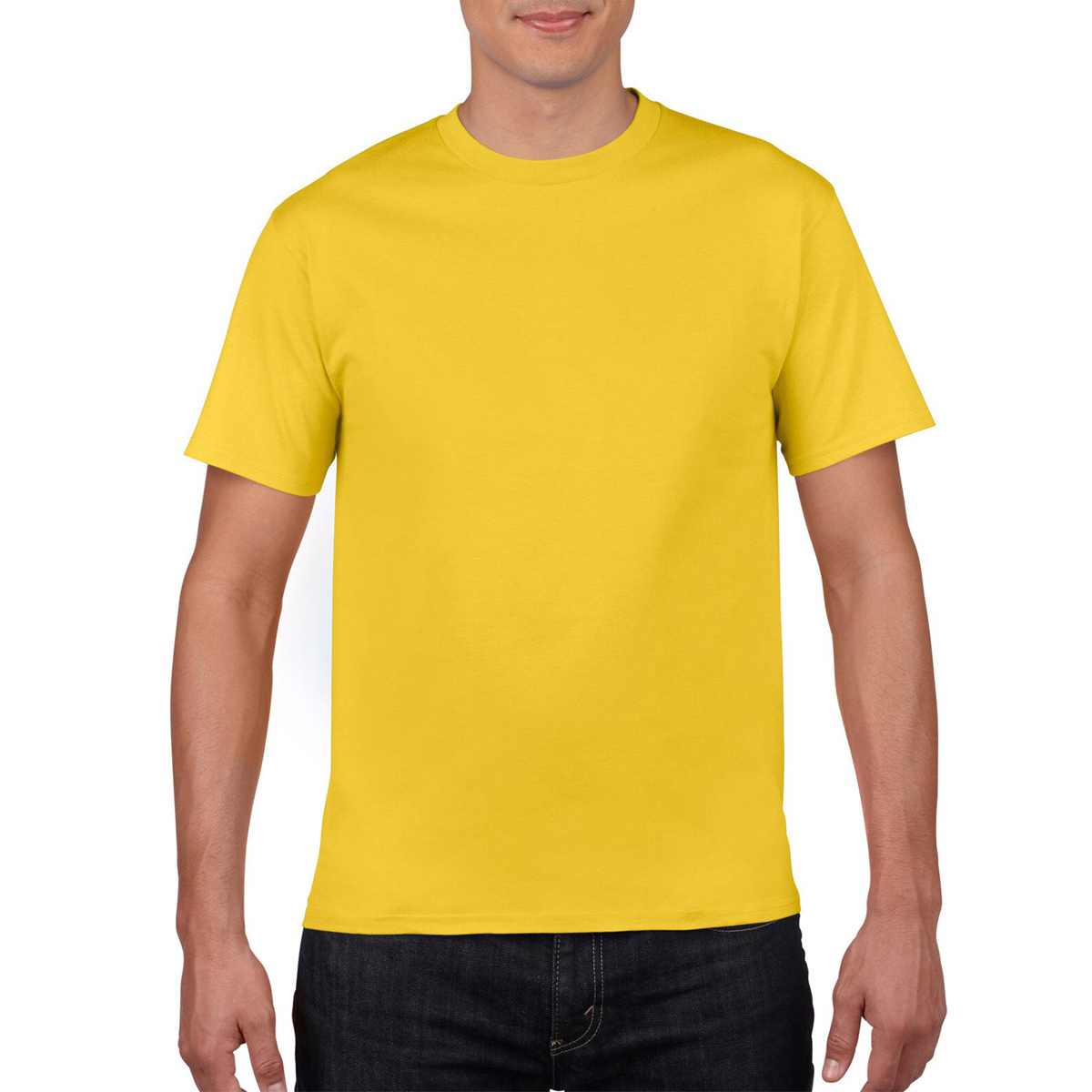 NO LOGO Price Cotton Short Sleeve Solid Color O-neck T-shirt Tops Tee Customized Print Your Own Design Printed Unisex Tshirt. 