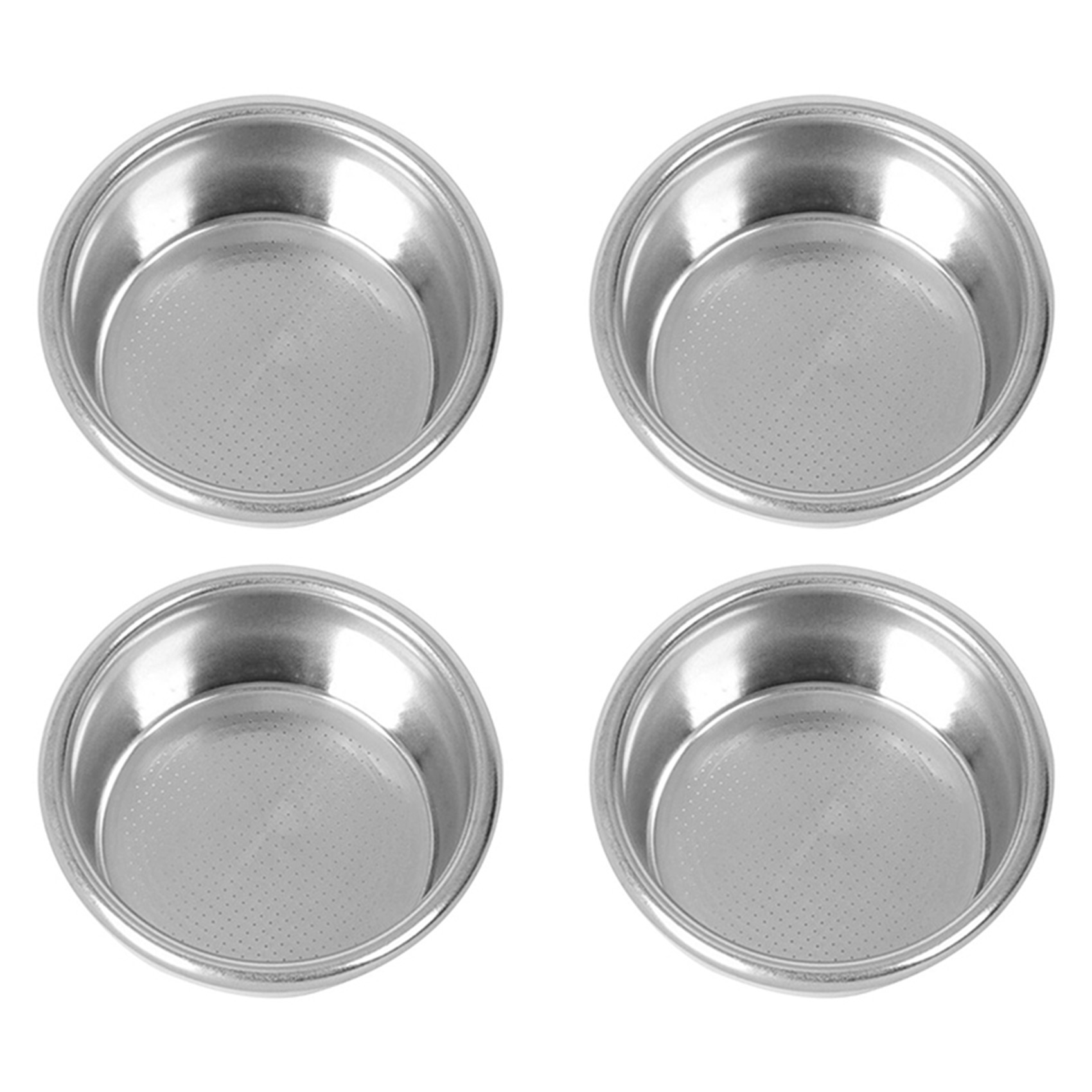 FORIDE 4Pack 54mm Filter Basket for Sage 870/875/878/880 54mm Semi-Automatic Coffee Machine Bottomless Handle Filter