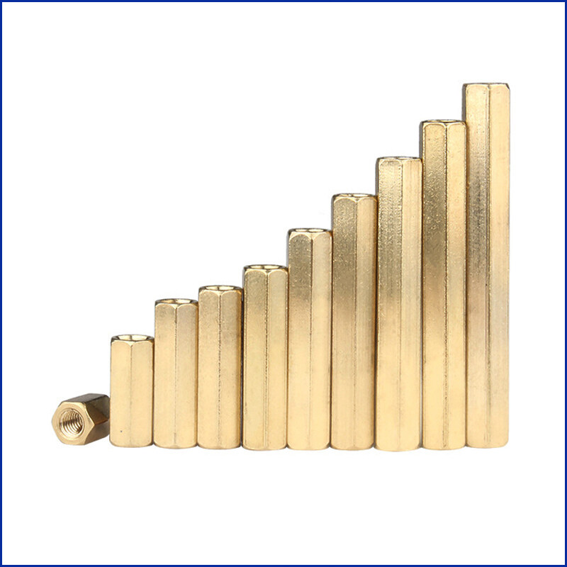 M3 M4 Brass Hex Standoff Spacer Column Screw Copper Flat Head Spacing Screws Fasteners Nuts Length 4mm-70mm Millimeters. 