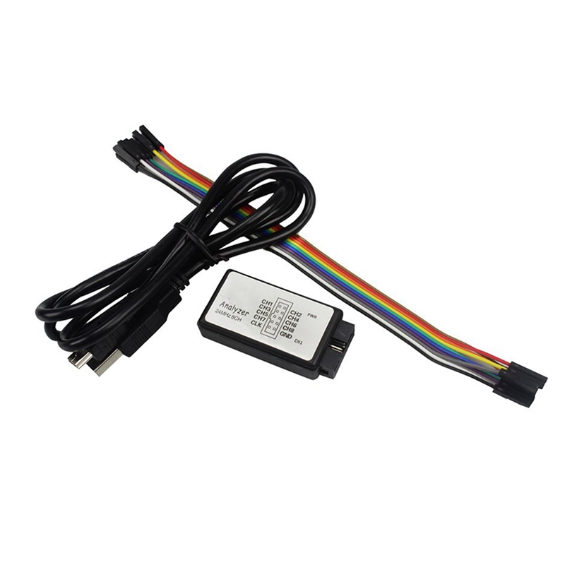 USB Logic Analyzer Single Chip Microcomputer Suitable for ARM FPGA Debugging Tool 24M Sampling 8 Channels. 