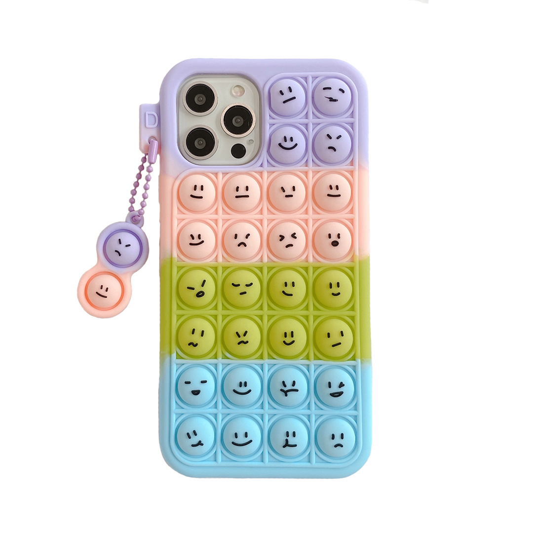 【Solo Yolo】Applicable to Samsung A52 Phone Case Deratization Pioneer Note20 Rainbow A02S Smiley Face Expression S21Plus Protective Sleeve. 