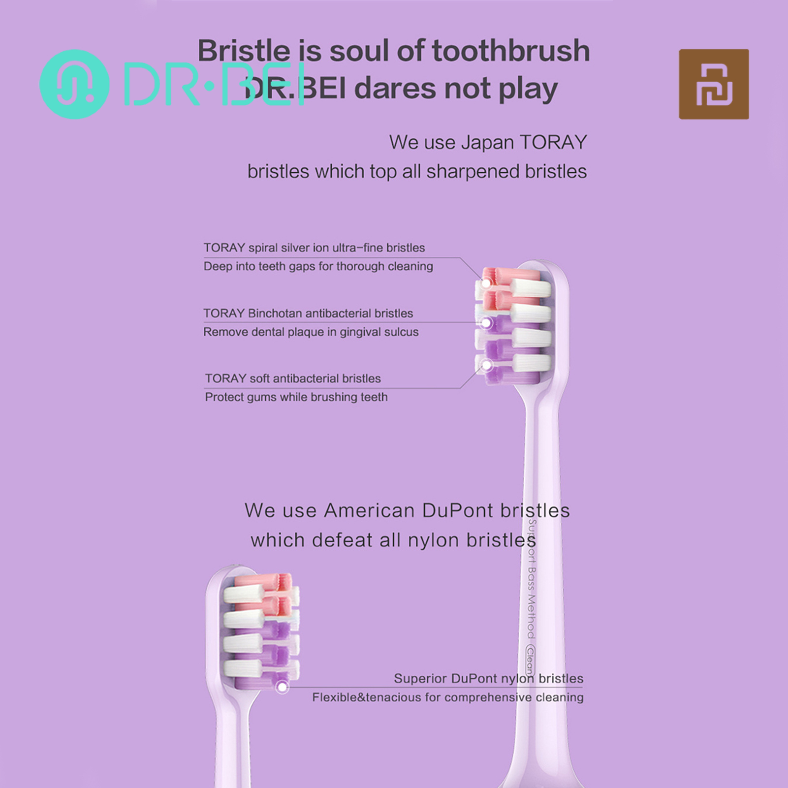 NYT 3Pcs · Toothbrush Part Ultrasonic Lightweight Ultra-Fine Bristles Tooth Cleaner Brushes Head For By-V12. 