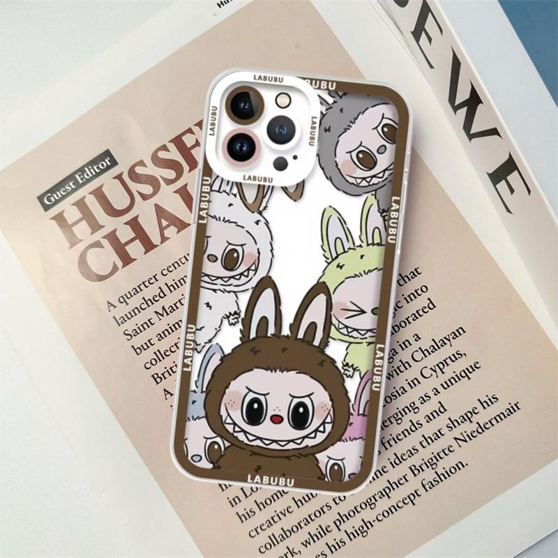 Phone Case For Samsung Galaxy S24 Note 20 Ultra Plus S23 FE A05S A05 A24 M23 5G A03 Core shell Soft Clear TPU POP MART Labubu Cartoon Anti-falling Full Protection Camera Protective Lens Protection Luxury Anti-Knock Cute Shockproof. 