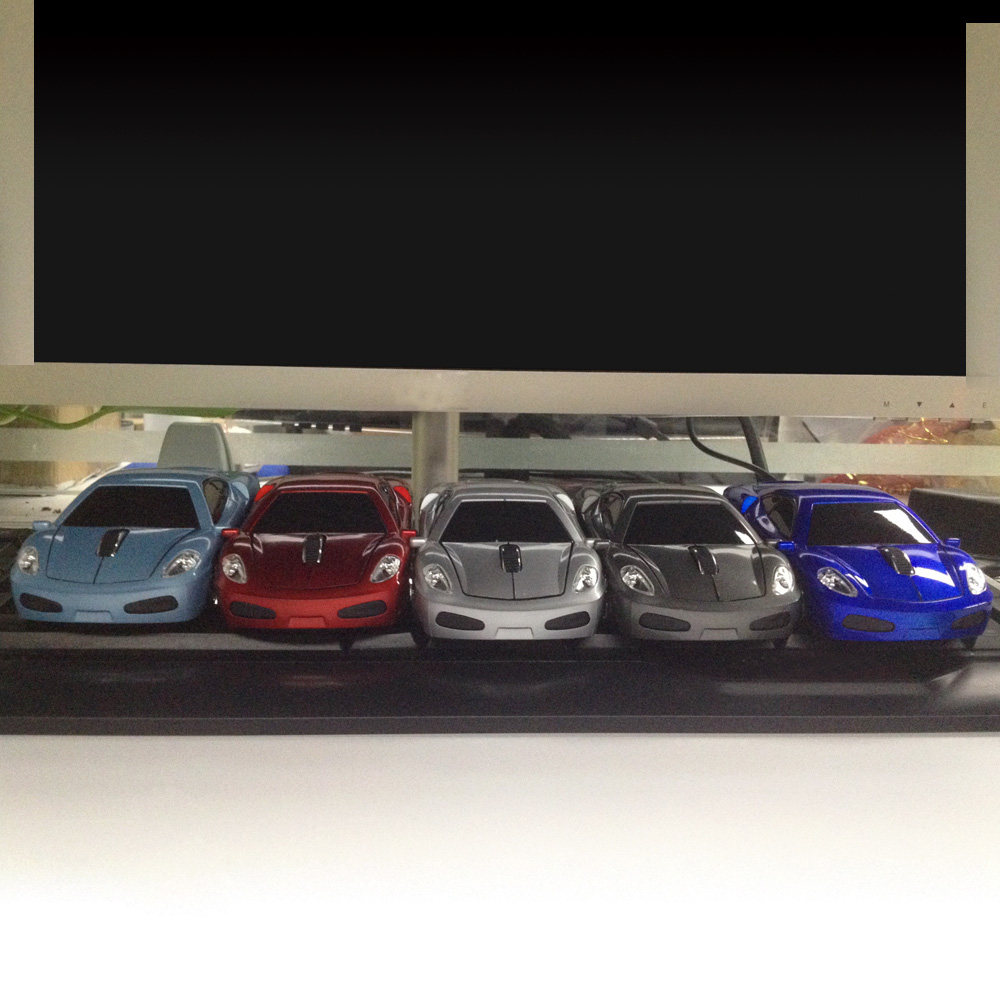 (NEW)2.4GHz Wireless Racing Car Shaped Optical USB Mouse/Mice 3D 3 Buttons 1000 DPI/CPI for PC Laptop Desktop. 