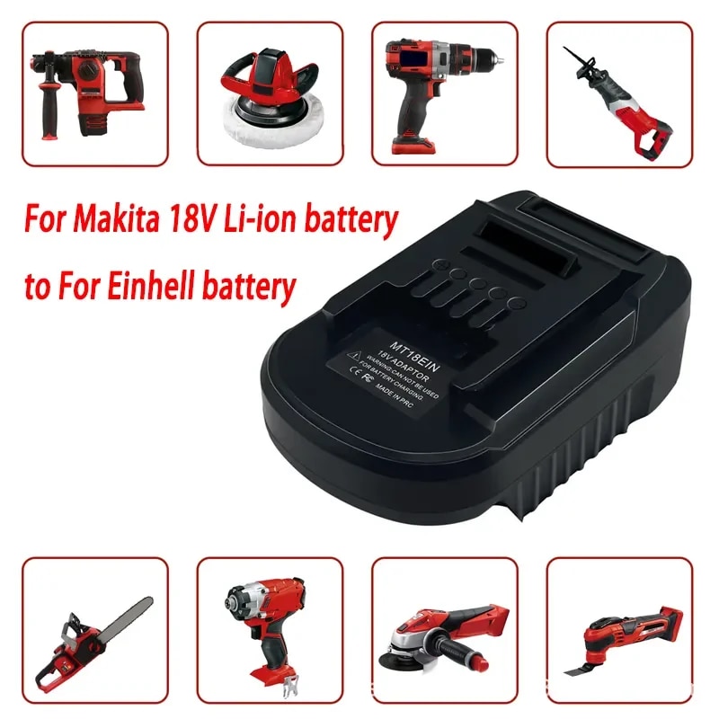 MT18EIN Adapter Converter for Makita 18V To for Einhell 18V Li-Ion Battery for Einhell Cordless Power Drill/Driver Tools. 