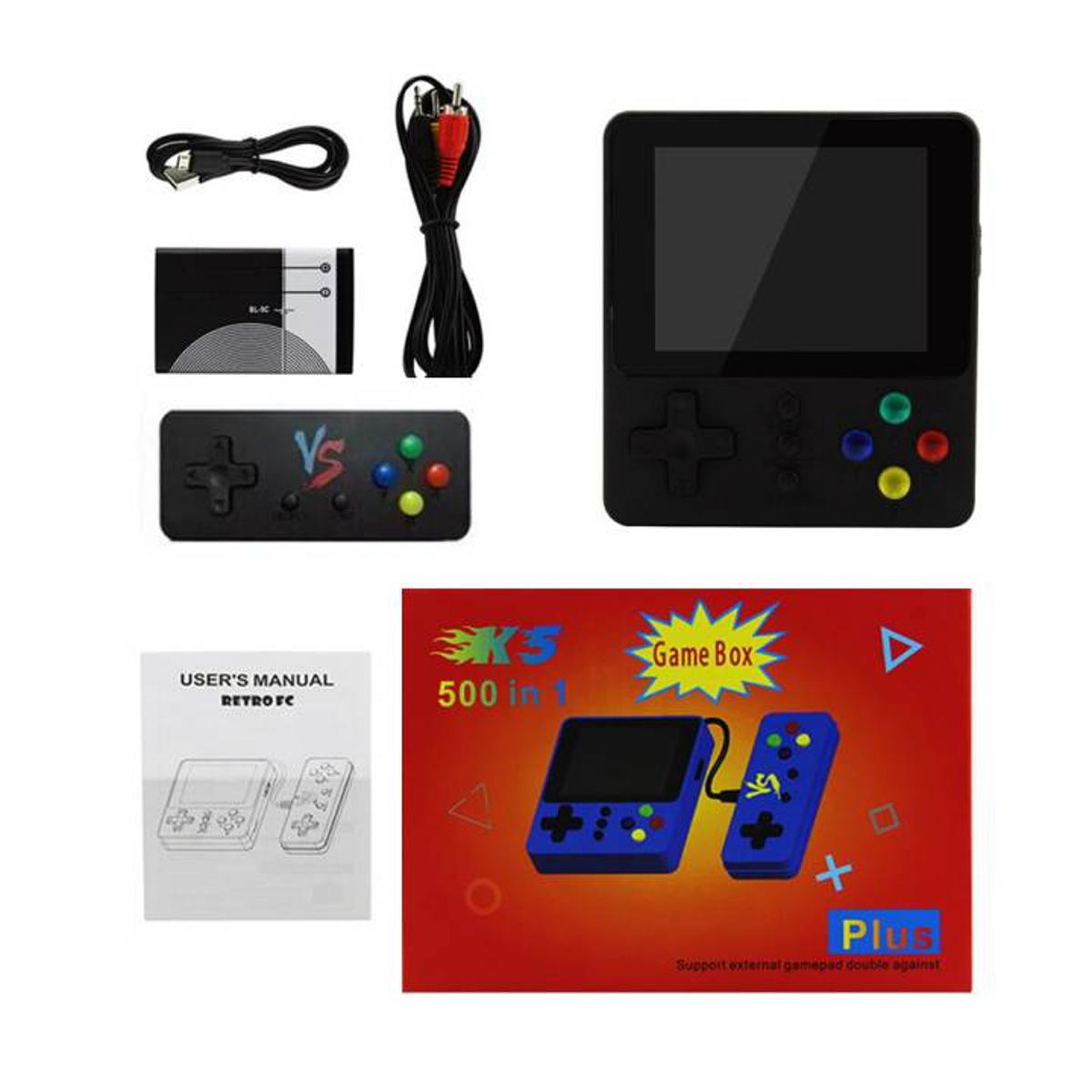 Handheld Game Console K5 K8 SUP Mini Retro Nostalgia 500 In 1 Double Player With Gamepad Protable Game Console Video Game Box